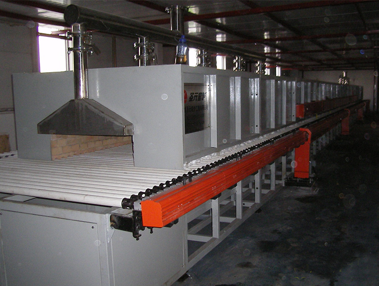 產品用途：特種陶瓷電熱輥道窯，規格：1.2米×32米電加熱